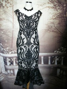 black bardot prom dress