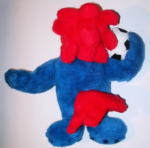 Peluche Mascotte Footix France 98 - Jules En Bleu - 37 Cm - Rare
