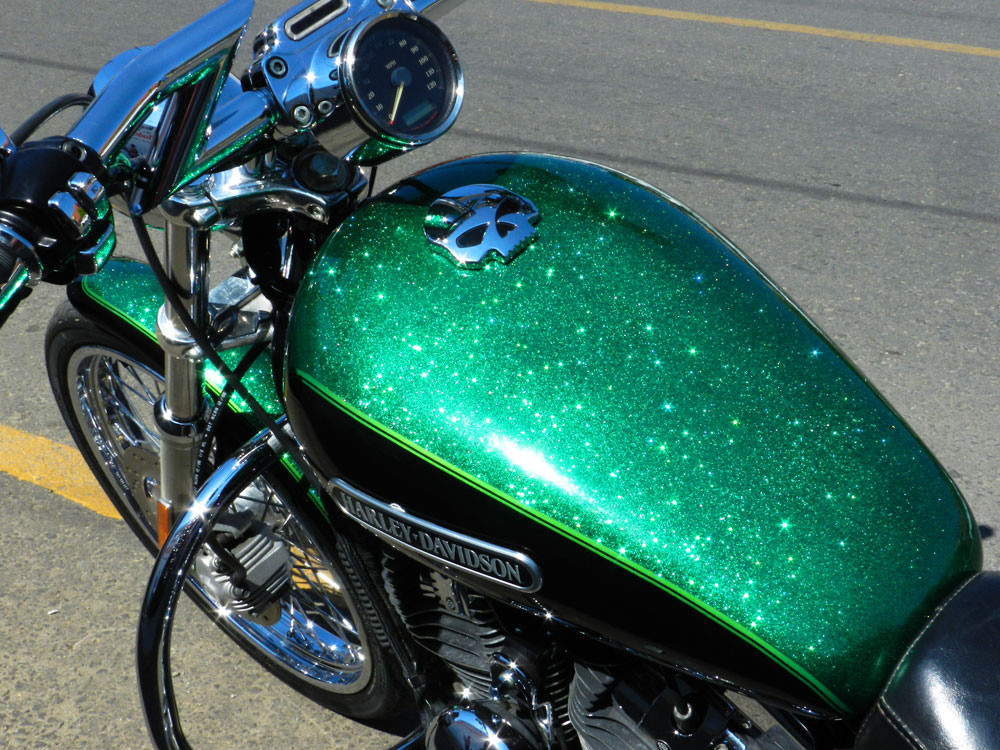 DARK EMERALD GREEN METAL FLAKE 30gr HARLEY or CUSTOM PAINT FLAKES