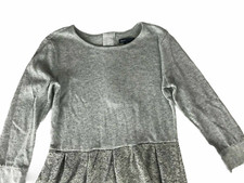 GAPKids Dress. Girls Size XL. Gray with Long Sleeves. Knit. Back Zipper.