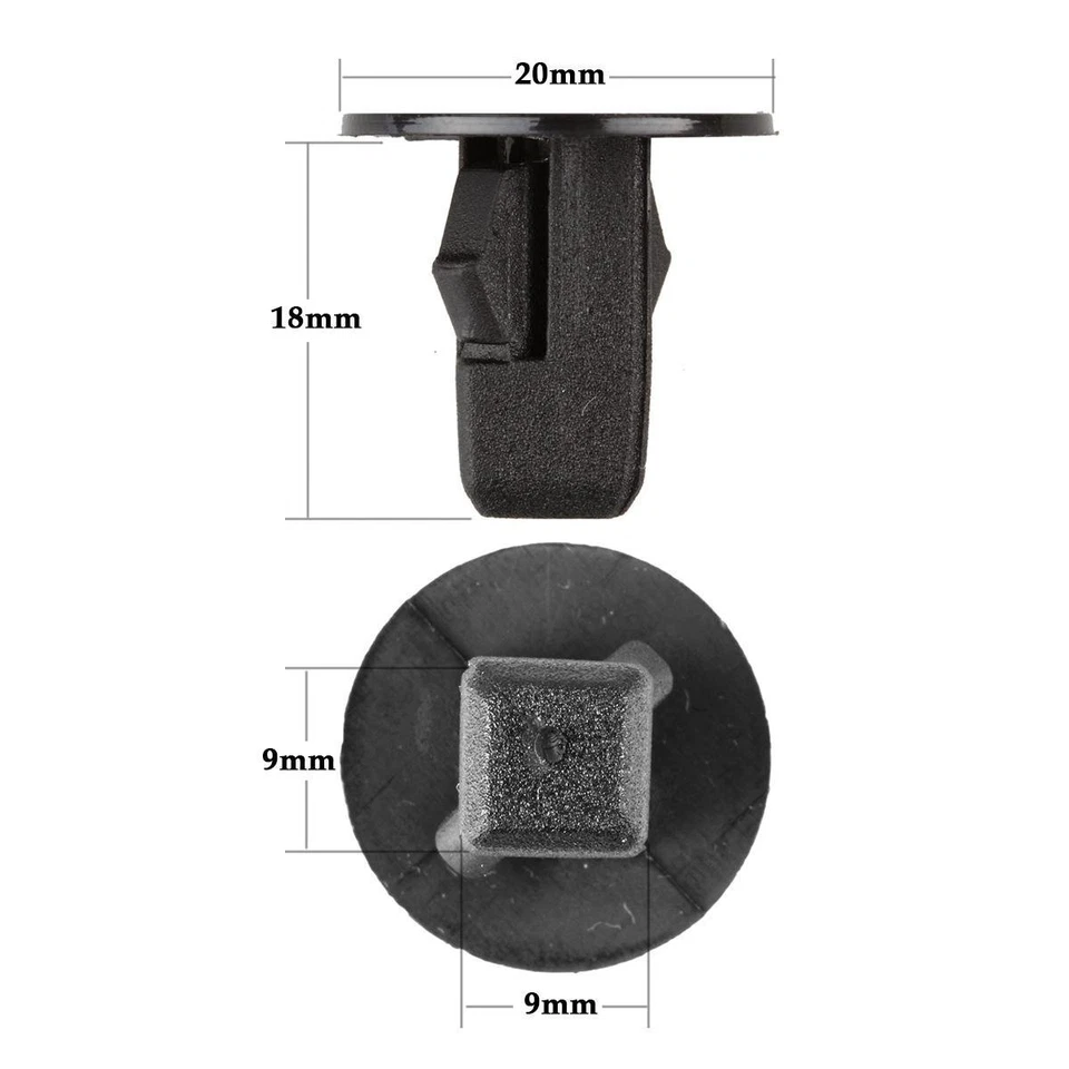 50pcs For Toyota Lexus Fender Liner Grommet Clips Fastener Retainer 90189-06013 - Image 3 of 4