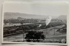 ca 1940s CA RPPC Postcard Barstow California Viaduct of RR Railroad Yards EKC ca 1940s CA RPPC Postcard Barstow California Viaduct of RR Railroad Yards EKC