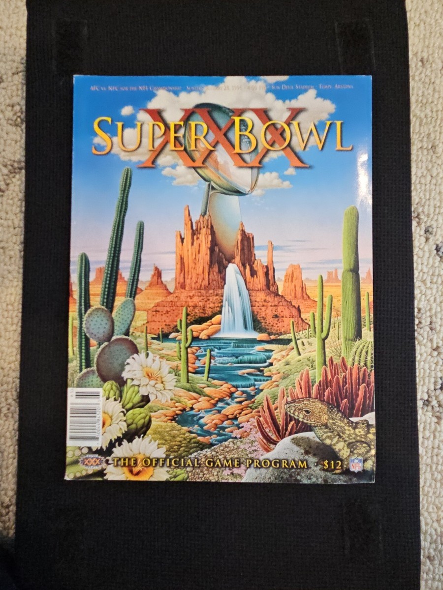 Vintage 1996 Super Bowl XXX Official Game Program Tempe AZ NFL