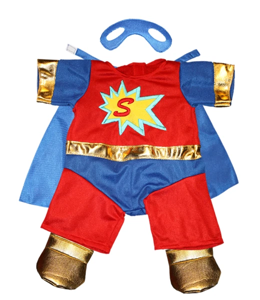 TEDDY MOUNTAIN Superman Superbear Teddybär Kleidung Outfit passt 8" - 10" 20cm Bären Tiere