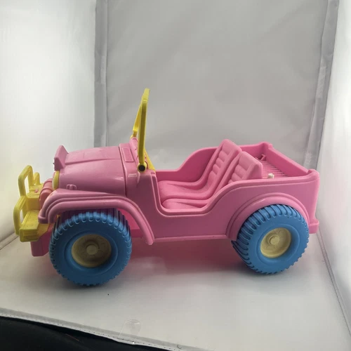 Vintage Original Pink Barbie Jeep Vehicle Interactive Toy