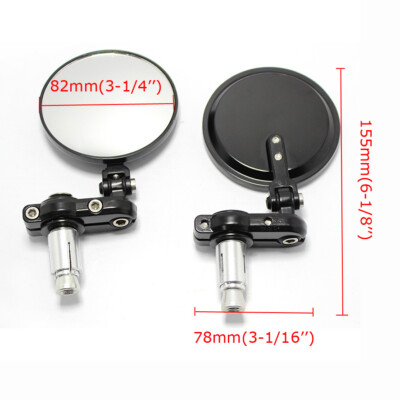 Motorcycle 7/8 Folding Bar End Side Mirrors For Honda Suzuki Yamaha Kawasaki - Foto 5
