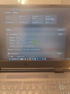 Acer Nitro 5 Gaming Laptop |  i7-12650H | 16GB | 1TB  | nVIDIA GeForce RTX