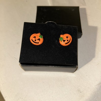 Jack O Lantern Stud Earrings 