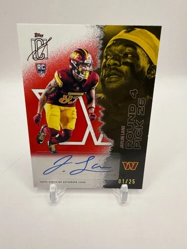 2025 Topps Jaylin Lane Shop for 2025 Topps Signature Class Football Rookie autographs on eBay (Raw)