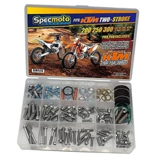 Specmoto KTM Two-Stroke Specific Bolt Kit. Fits: KTM 200 250 300 SX XC EXC XCW 