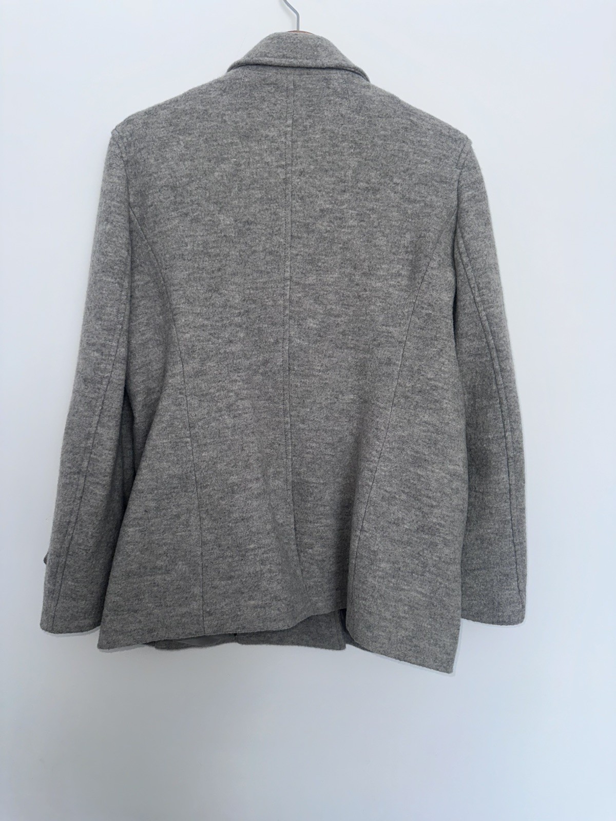 Beautiful Mint Velvet Rare Military Coat Jacket Sz Large (UK 16) Grey image 10