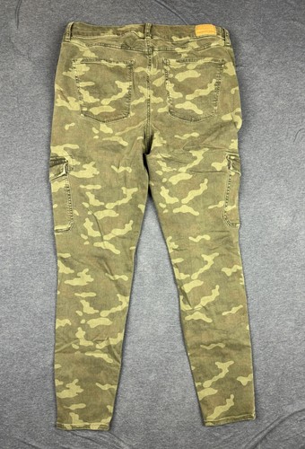 Pantalones de mezclilla American Eagle 14 largos camuflados siguiente nivel curvilíneos tiro súper alto Jegging - Imagen 3 de 21
