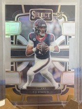 2023 Panini Select - Concourse C.J. Stroud #41 Black & Gold Prizm Die-Cut (RC)