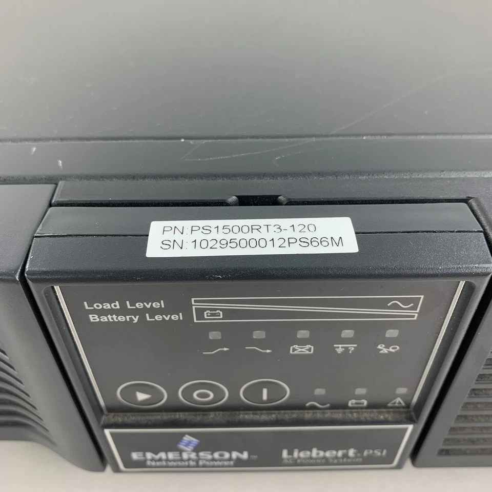 Liebert PSI PS1500RT3-120W Emerson AC Power System 1500VA 120V Tested No Batts - Image 4 of 4