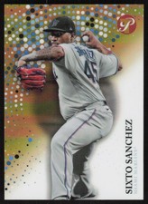 2022 Topps Pristine Gold Refractor #58 Sixto Sanchez /50 Miami Marlins