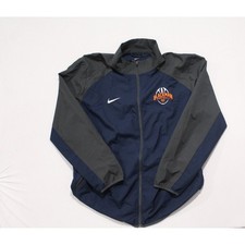 Nike Men Blue Gray Jacket Dri Fit Long Sleeve Mock Neck Size XXL