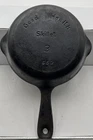 Griswold Cast Iron Skillet #3 Good Health Skillet 653 Double Pour Smooth Bottom