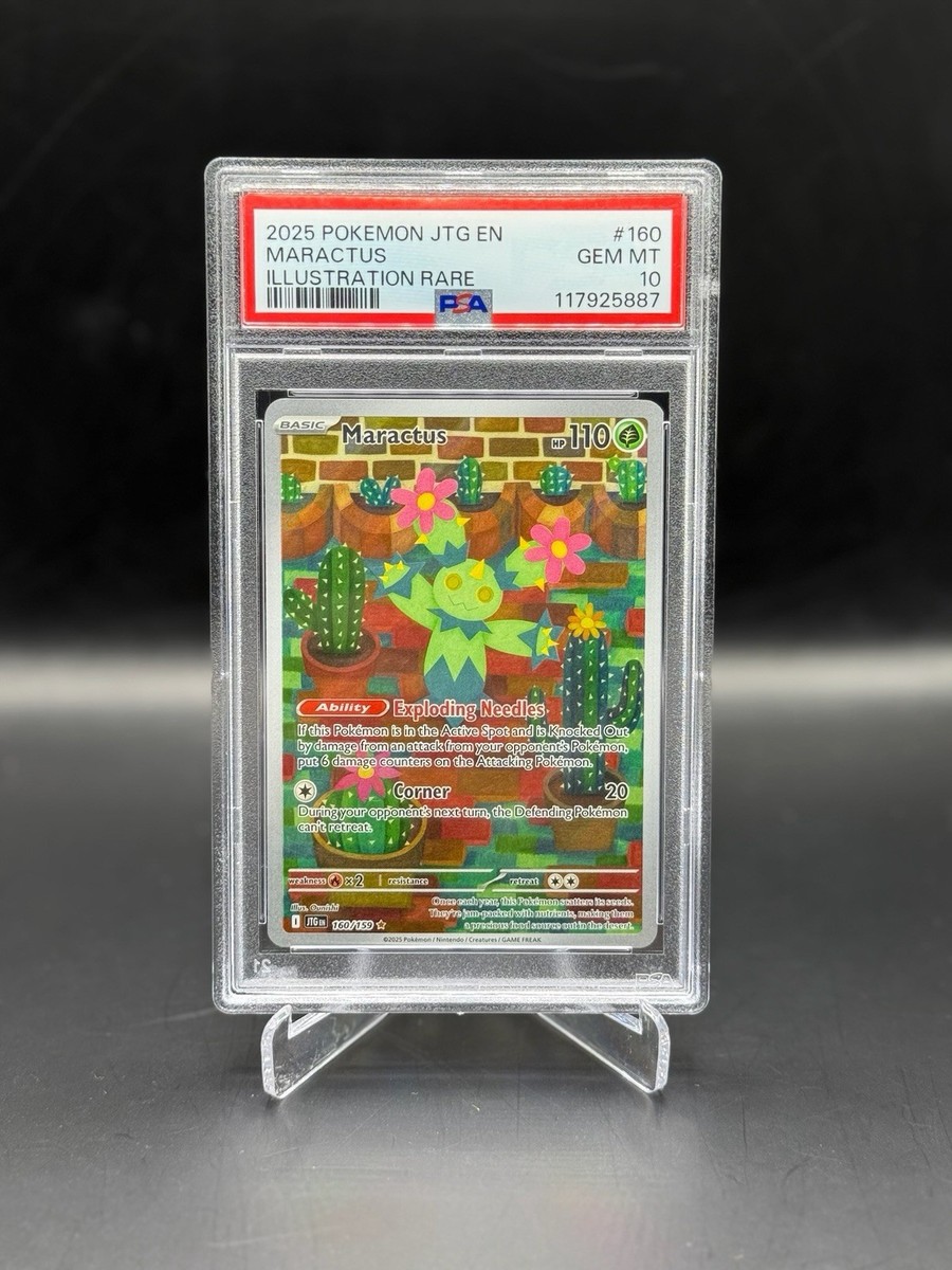 Pokemon Maractus Journey Together Illustration Rare 160/159 PSA 10