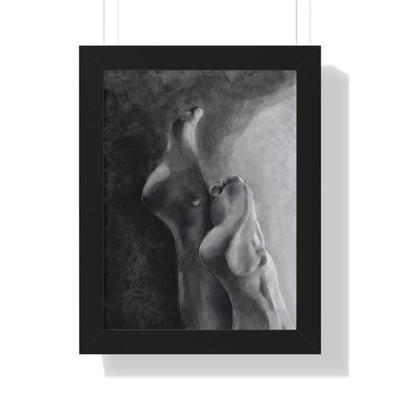 ''Feet1'' by Courtney Steely Framed Vertical Poster 12''x16'' Art Drawing