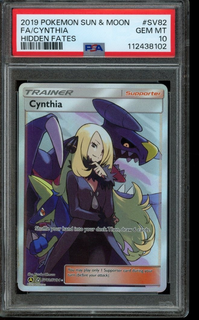 ポケモンカード FA/Cynthia ULTRA SHINY GX PSA 10 GEM MINT Pokemon Cynthia Hidden Fates Full Art SV82/SV94 | eBay