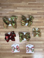 Christmas Themed Hair Bow Set
