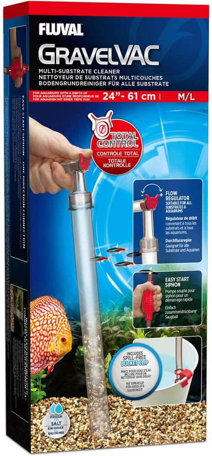 OFFERTA Fluval 11081 Aspiratore Melma Grande 60cm - Prezzo Shock