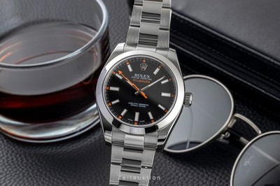 Rolex Milgauss Black Dial Stahl Automatik Ref. 116400 V-Serie B&P 2012 LC 100