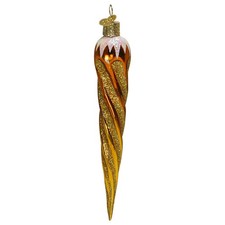 Old World Christmas Icicles Shimmering Icicles-Orange - No Box 13476939