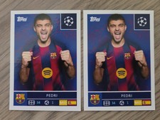 2x 2025-26 Topps UCL UEFA Champions League Sticker Pedri FC Barcelona #190 Spain
