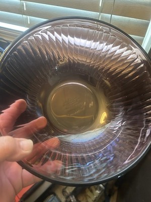 Vintage Pyrex Cranberry 7403-S 2.5 L 10 Cup Ribbed Mixing Bowl, no lid