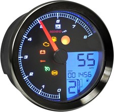 Koso North America Hd-04 Lcd Speedotach Black Bezel Sportsterdynasoftail Koso North America Hd-04 Lcd Speedotach Black Bezel Sportsterdynasoftail