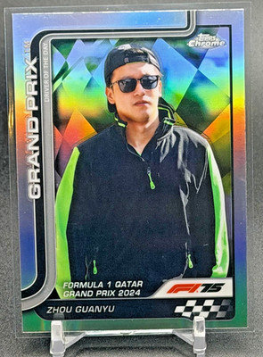Zhou Guanyu #144 2025 Topps Chrome F1 RC Rookie SILVER Refractor