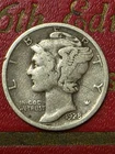 ROARING  TWENTIES  :  1928 P Mercury SILVER  Dime Good / Very Good  Nice SILVER