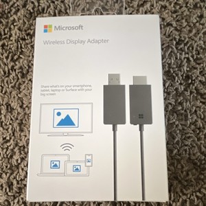 Microsoft Wireless Display Adapter P3Q-00001 HDMI/USB Wireless Black-New Sealed