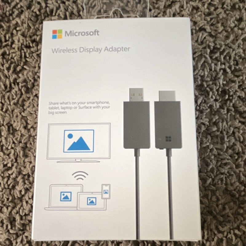 Microsoft Wireless Display Adapter P3Q-00001 HDMI/USB Wireless Black-New Sealed