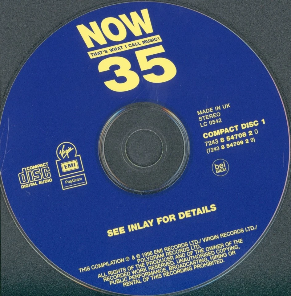 Verschiedene Künstler Now That's What I Call Music 35 CD UK Virgin 1996 CDNOW35 - Bild 4 von 4