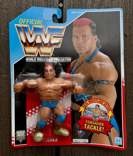 Vtg 1992 Hasbro WWF Action Figure MOC Tatanka WORLD WRESTLING FEDERATION
