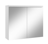 Badplaats Spiegelschrank Toledo 80 X 60 Cm Weiß Matt - Badezimmerschrank Mit Spi