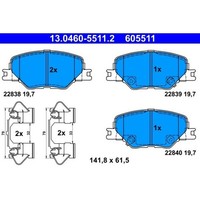 ATE 13.0460-5511.2 Bremsbelagsatz FüR Opel Insignia Z18