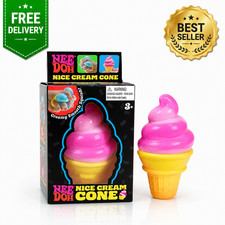Schylling NeeDoh Nice Cream Cone Pink Squishy Stress Ball Sensory Fidget Toy New