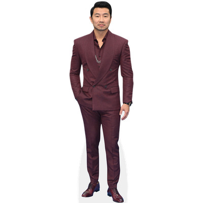 Simu Liu (Smart) lebensgroßer Ausschnitt