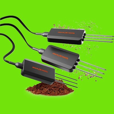 Spider Farmer GGS 3 in 1 Soil Sensor Pro 3Pcs, EC Moisture Temp Meter Tester wit
