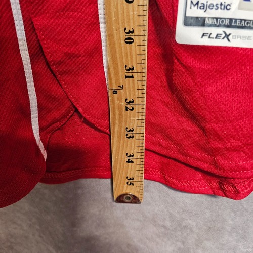 2016 Majestic Cincinnati Reds Alex Jaramillo 64 Game Worn Jersey 46 Stowe Patch - Picture 6 of 11