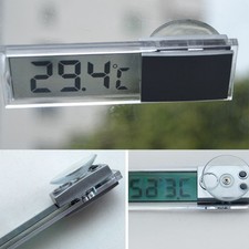 Interior Suction Cups LCD Digital Display Meter Thermometer Car Decoration