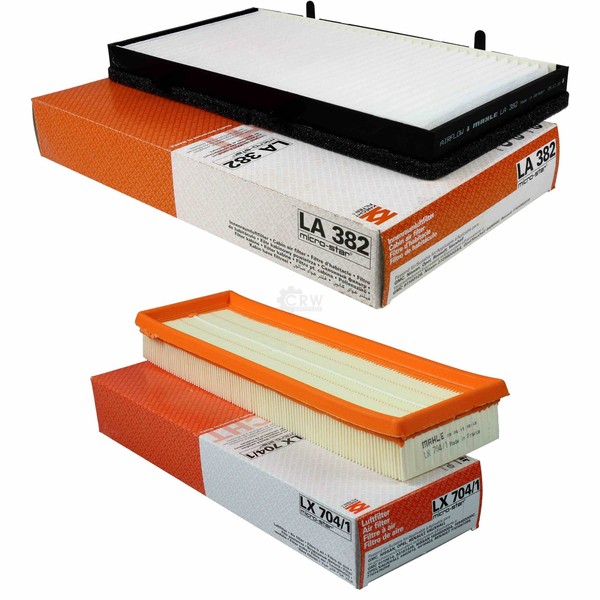 Mahle / Knecht Set Filterpaket Innenraumfilter LA 382 Luftfilter LX 704/1-image