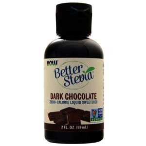Now Better Stevia Zero-Calorie Liquid Sweetener Dark Chocolate 2 fl.oz