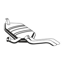 ERNST Endschalldämpfer Auspuff für RENAULT LAGUNA 2 2.0 16V 1.9/2.0/2.2 dCi