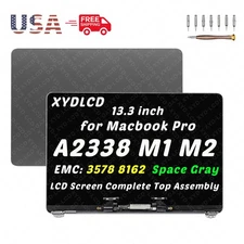 OEM 13.3in for Macbook Pro A2338 2020 M1 LCD Screen Display True Tone Space Gray