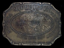 TF15141 VINTAGE 1970s  SOUTHERN COMFORT  BOOZE ADVERTISEMENT BERGAMOT BUCKLE