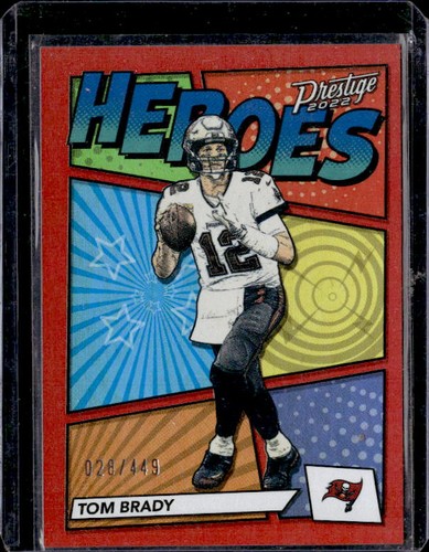 Tom Brady #H-15 2022 Panini Prestige Heroes card